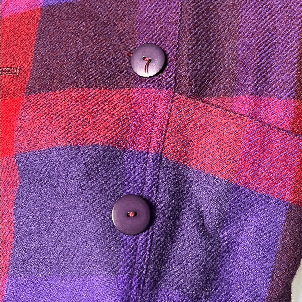 Vintage Appointments 100% Wool Plaid Blazer Size 6 Made in Japan - Picture 5 of 9